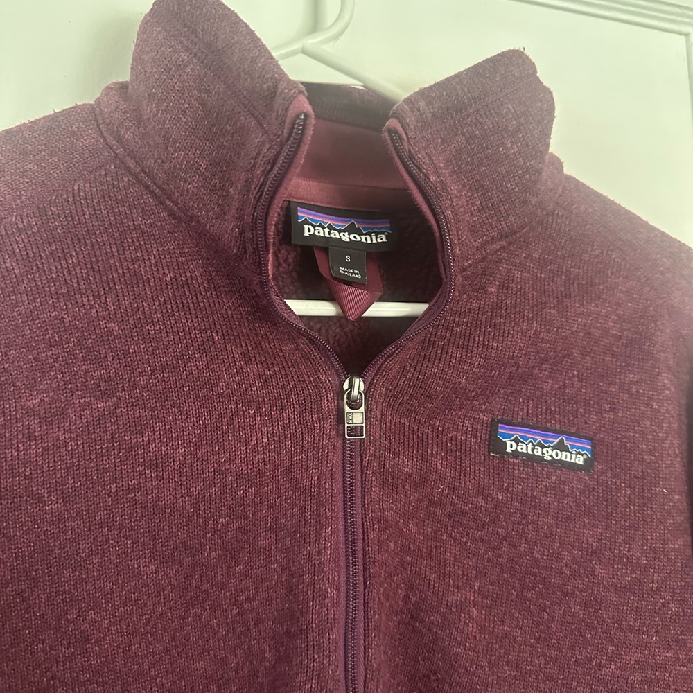 Patagonia Maroon Zip-Up Fleece